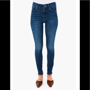 MOTHER High Waisted Looker Jean Northern Lights blue